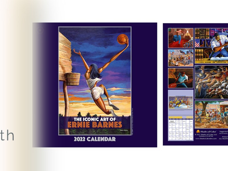 January 2022: The Iconic Art of Ernie Barnes Calendar | Shades of Color